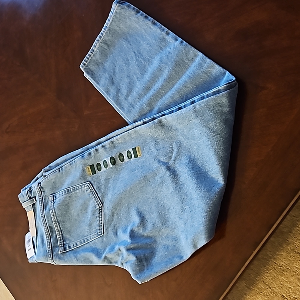 Ll Bean Womens Stonewashed Jeans Size 16 Medium Tall GREAT JEANS!